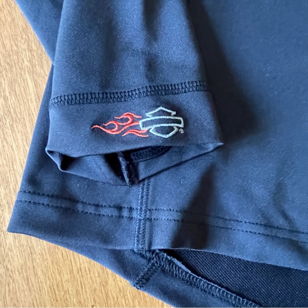 Harley Davidson Black Quarter-Zip Pullover - Picture 2 of 11